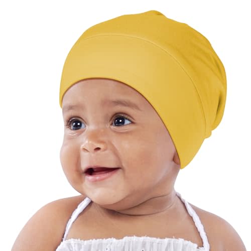 OLESILK Silk Baby Bonnet for 0-6 Months - 100% Mulberry Silk Toddler Hair Bonnet, Adjustable Night Cap for Sleeping