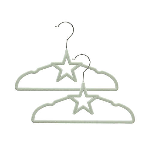 10pk Baby Coat Hangers - Stars/Sage