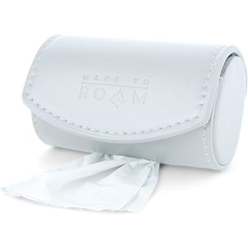 MADE TO ROAM On Dooty Pack - Premium Dog Poop Bag Holder for Leash, Vegan Leather Waste Bag Dispenser for Poop Bag Rolls - Alaska Daybreak