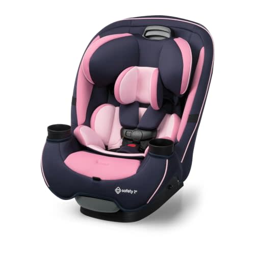 Safety 1st Grow and Go All-in-One Convertible Car Seat, Vineyard Girl | Rear-Facing 5-40 lb, Forward-Facing 30-65 lb & High-Back Booster 40-100 lb, One Seat for All 3 Stages