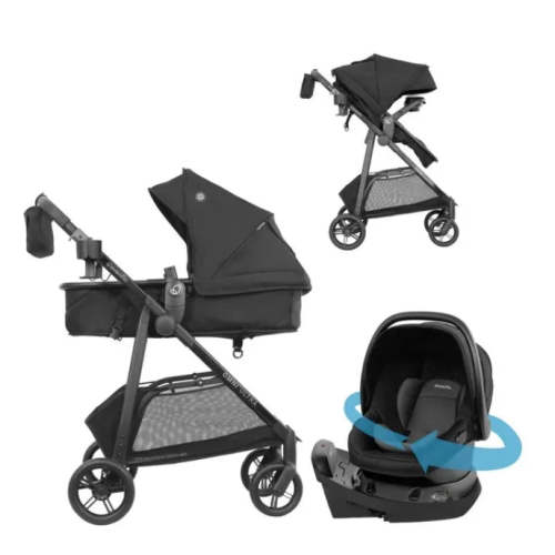 Evenflo Omni Ultra Travel System - Caviar Black