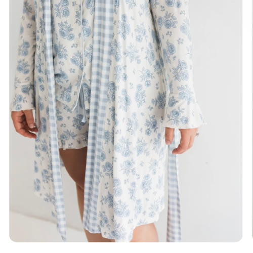 Blue Rose Garden Women's Robe – In My Jammers