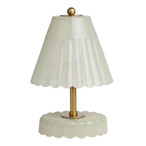 Daisy Blown Glass Scalloped Empire Shade Accent Lamp - World Market