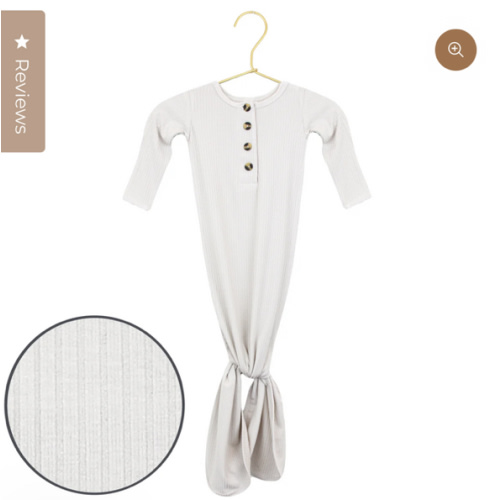 Adrian Ribbed Knotted Gown