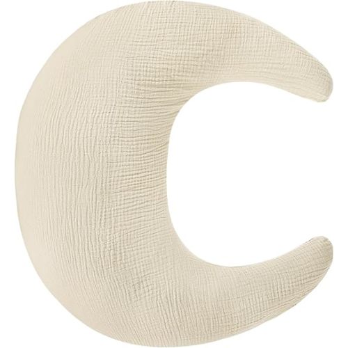 SWESEN Nursing Pillow Cover, Soft Removable Cover for Breastfeeding Pillows, Pillow Slipcover for Baby Boys and Girls, Comfortable & Breathable, Apricot, Washable (Only Cover)