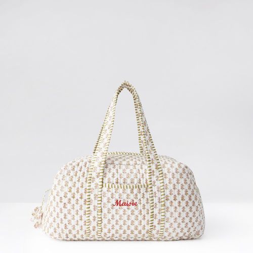 Block Print Quilted Overnighter