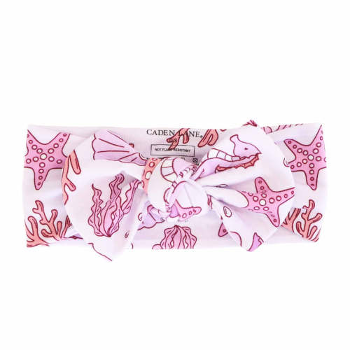 Tiny Tides Knit Large Bow Headwrap | Pink