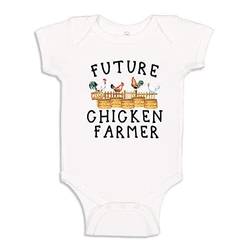 Future Chicken Farmer Baby One Piece Bodysuit or Toddler Shirt Infant Farm Clothing