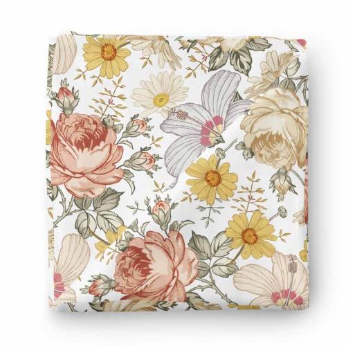 Peyton's Vintage Floral Oversized Swaddle Blanket