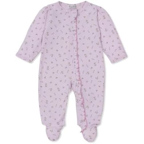 Kissy Kissy Baby Boys and Girls 100% Pima Cotton Garden Roses 2-Way Zip Front Footie Pajamas