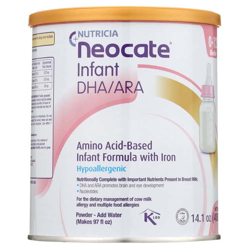 Free Shipping! Neocate Hypoallergenic Amino Acid-Based Baby Formula with DHA and ARA 14.1 Oz
