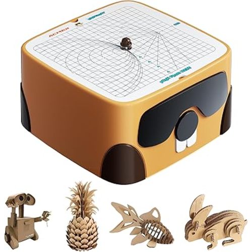 Cardboard Cutter for Kids, Safe DIY Cardboard Construction Tool Kit, Educational Craft Toy for 3+ Boys and Girls, for Creativity Projects 3D Models