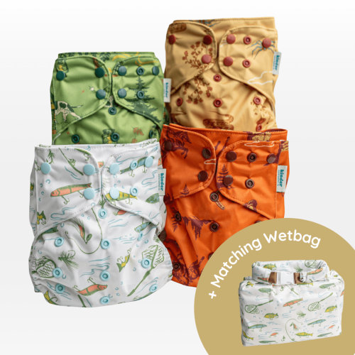 Little Explorers Value Bundle + FREE Matching Wetbag – Kinder Cloth Diaper Co.