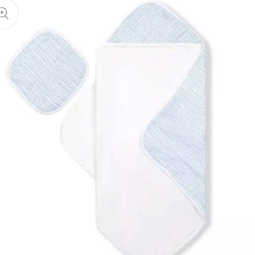 Blue Hooded Towel Set | BambooLittle – Bamboo Little
