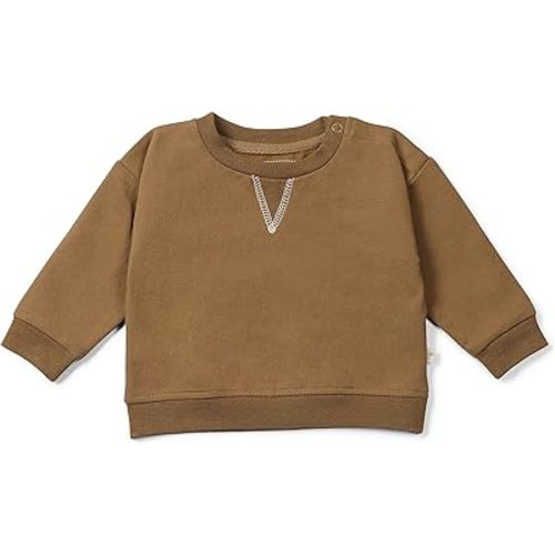 MakeMake Organics GOTS Certified Organic Cotton Sweatshirt Baby Toddler Young Kids Boys Girls Pullover Sweater