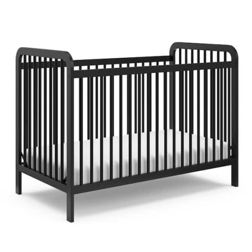 Pasadena Black 3-in-1 Convertible Crib