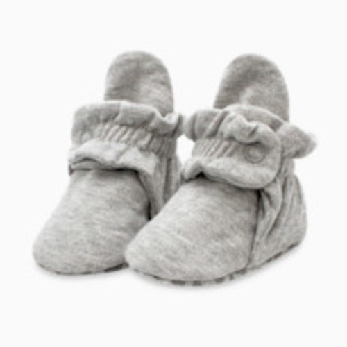 Zutano Organic Cotton Booties - Heather Gray, 0-3 Months