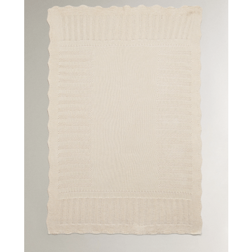 BABY OPENWORK COTTON BLANKET