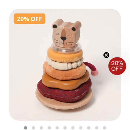 Montessori Little Lion Stackker - Adorable & Educational!