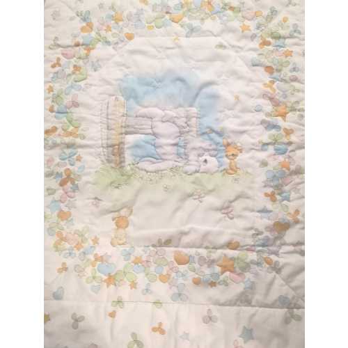 Vintage Precious Moments Baby Blanket 42" x 32"