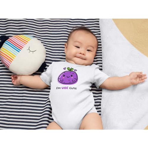 I'm UBE Cute Filipino Hawaiian Asian Infant Fine Jersey Bodysuit Onesie