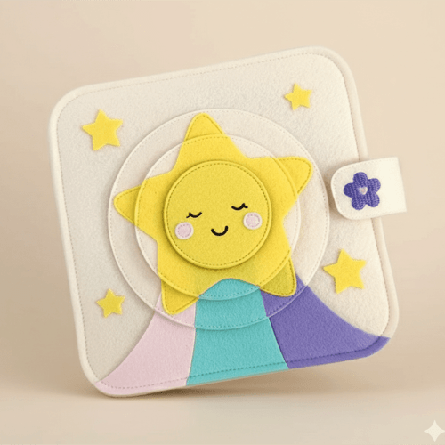 LITTLE STAR BQB1 Handmade Activity Felt Quiet Books Educational Toys for Preschoolers