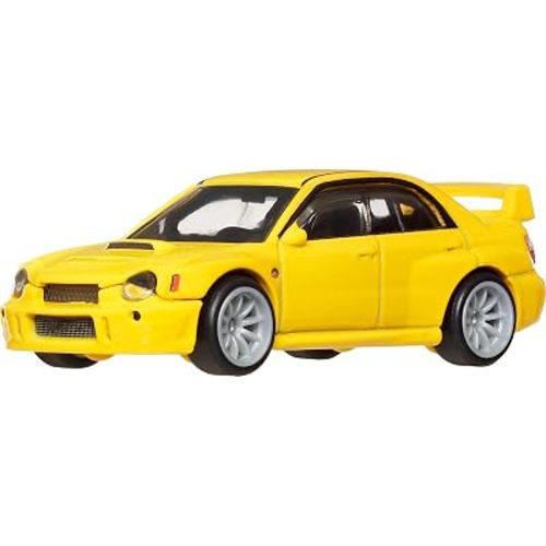 Hot Wheels Car Culture Premium 1:64 Scale Die-Cast Subaru Impreza WRX with Real Riders Tires & Metal/Metal Body & Chassis, Thrill Climbers Collectible