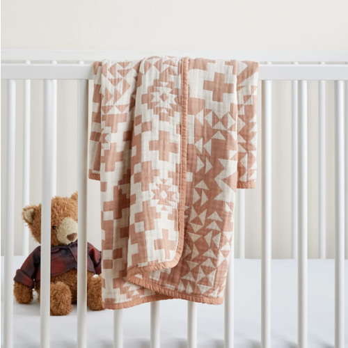 BLUE RIDGE ORGANIC COTTON BABY BLANKET