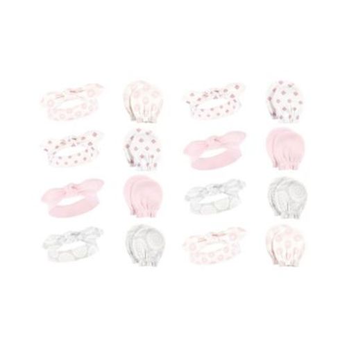 16Pc Headband and Scratch Mitten Set