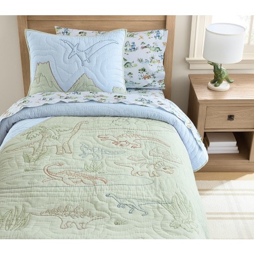 Daniel Dino Quilt & Shams Set | Pottery Barn Kids