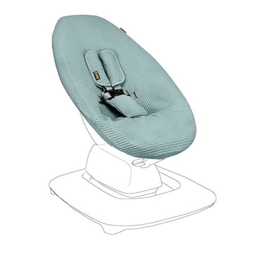 Ukje Protective Swing Cover Compatible with 4moms or MamaRoo 5, Multi-Motion Baby Swing, Baby Swing Liners, Baby Rocker Cover, Easy to Install, Easy to Wash, Handmade in Europe, Jade