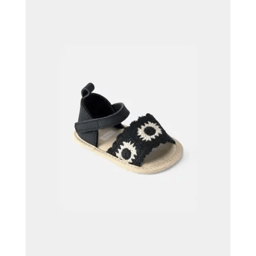 Baby Girl Crochet Sandals - Black | Carter's