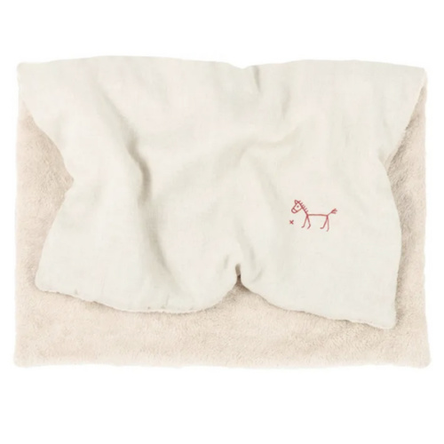 Nobodinoz - Lined blanket - French linen - Oatmeal | Smallable