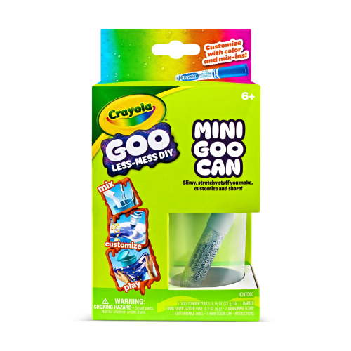 Crayola Goo, 1 Ct Mini Goo Can, Easter Basket Essentials for Kids, Slime Making Kit, Less Mess, DIY Sensory Craft, Easter Toys & Gifts for Kids, Ages 6+