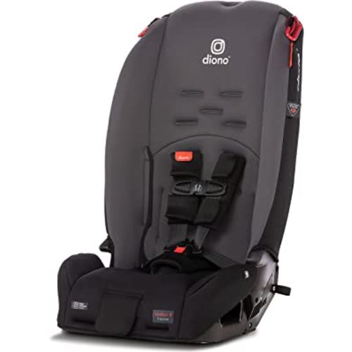 Diono Radian 3R, 3-in-1 Convertible Car Seat, Rear Facing & Forward Facing, 10 Years 1 Car Seat, Slim Fit 3 Across, Gray Slate