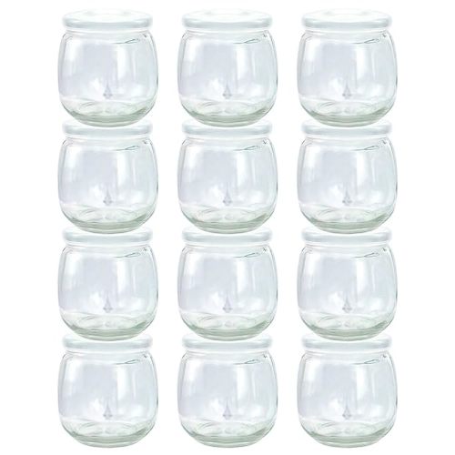 TOFOAN Baby Food Storage Containers,12 Baby Food Containers with Lids,6 oz Glass Baby Food Jars,Small Snack Containers for Toddlers,Thickened Baby Food Storage Containers for Infant & Baby Food (6 oz)