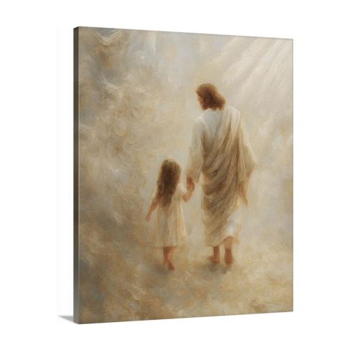 Safe Haven, Brunette Hair Girl - Canvas