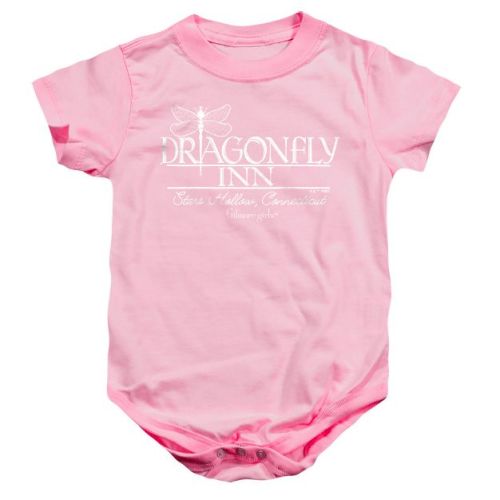 Baby Gilmore Girls Simple Dragonfly Inn Logo Infant Bodysuit, Pink, 6 Months