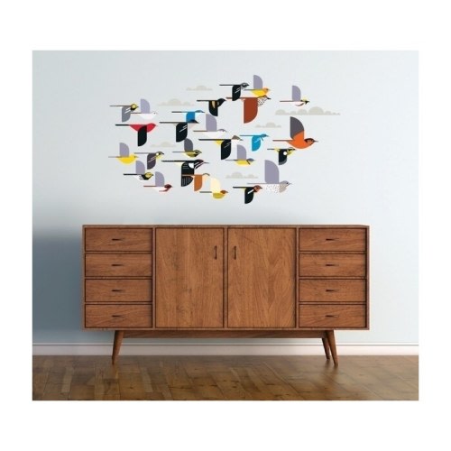Official Charley Harper Art Studio | Flock of Birds Wall Décor - Wall Décor - Home Décor - Products | the source for artwork from Charley, Edie, and Brett Harper
