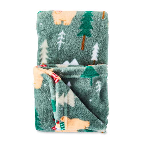 Parent's Choice Cabin Chic Baby Blanket, Green, 30" x 36"