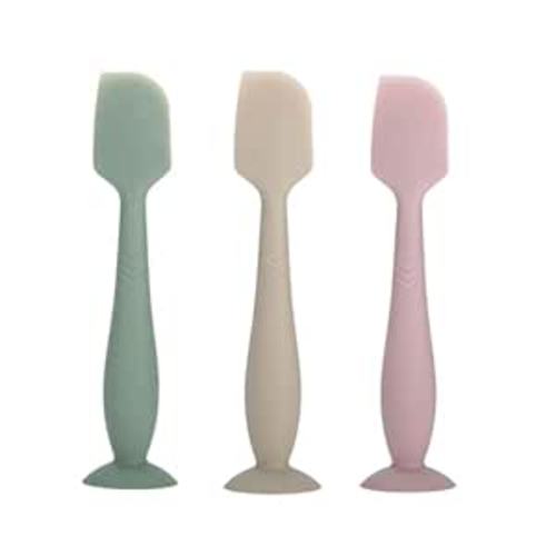 Baby Diaper Cream Spatula - Baby Diaper Rash Cream Applicator for Butt Paste Diaper Cream - Newborn Essentials (gray, green, pink)