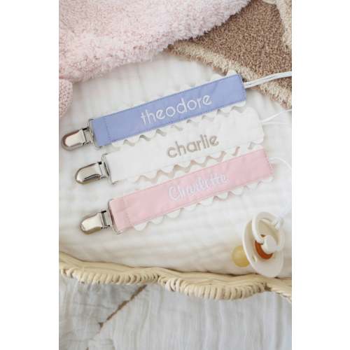 Personalized Ric Rac Pacifier Clip