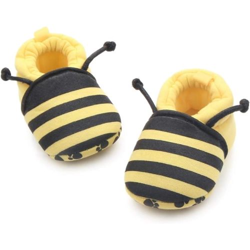 Meckior Save Beautiful Cute Cartoon Infant Unisex Baby Warm Cotton Anti-Slip Soft Sole First Walkers Shoes
