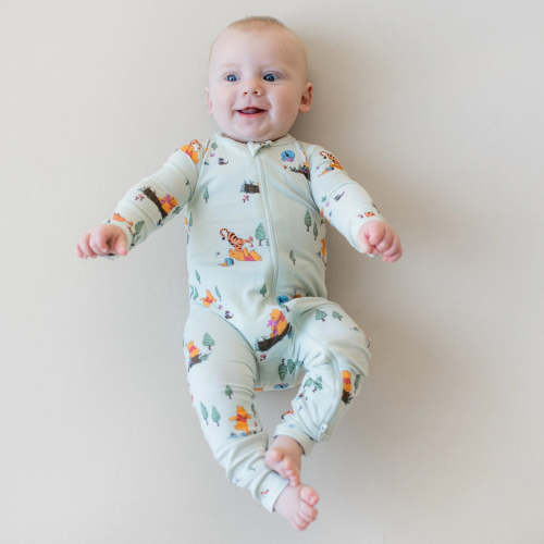 Zippered Romper in Winnie the Pooh Hundred Acre Wood