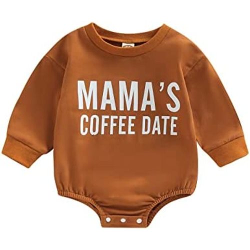 FYBITBO Baby Girl Boy Crewneck Sweatshirt Bubble Romper Long Sleeve Shirt Onesie Valentines Outfit Fall Clothes