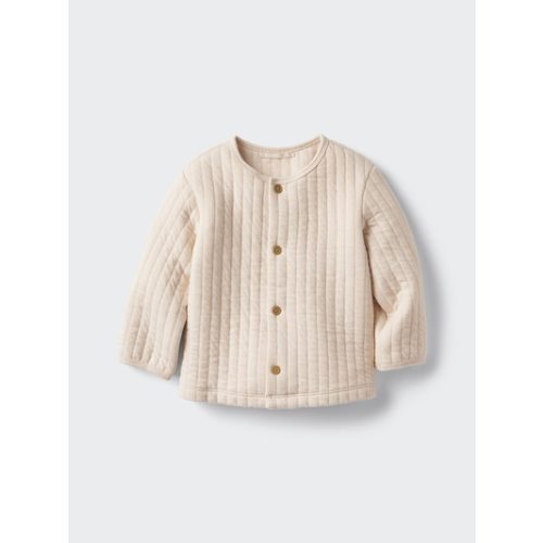 Baby Quilted Cardigan | White, 3-6 months