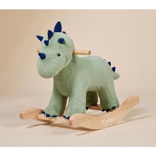 Dino Light-Up Nursery Plush Rocker, Green