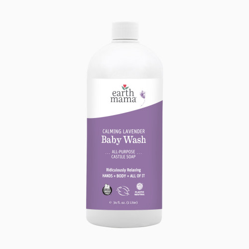 Earth Mama Baby Wash - Calming Lavender, 34 Fl Oz