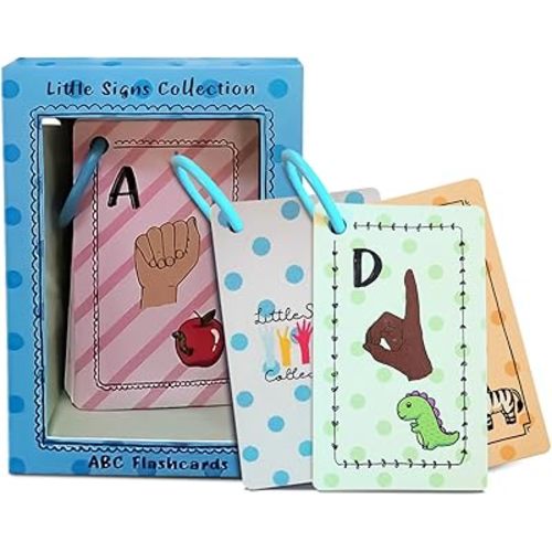 American Sign Language Flash Cards for Kids - Montessori Educational Toys - ASL Flash Cards for Babies, Toddlers, or Kids - 1 to 4 Years