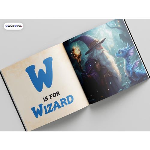 ABC Book Dungeons & Little Dragons, Educational alphabet book for toddlers and kids Inspired by Dungeons and Dragons Adventures gift idea.